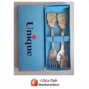 ست قاشق و چنگال کودک Unique یونیک طرح خرگوشHGS-015