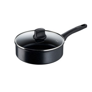 تابه درب‌دار تفال مدل Black Stone سایز ۲۴ سانتی‌متر