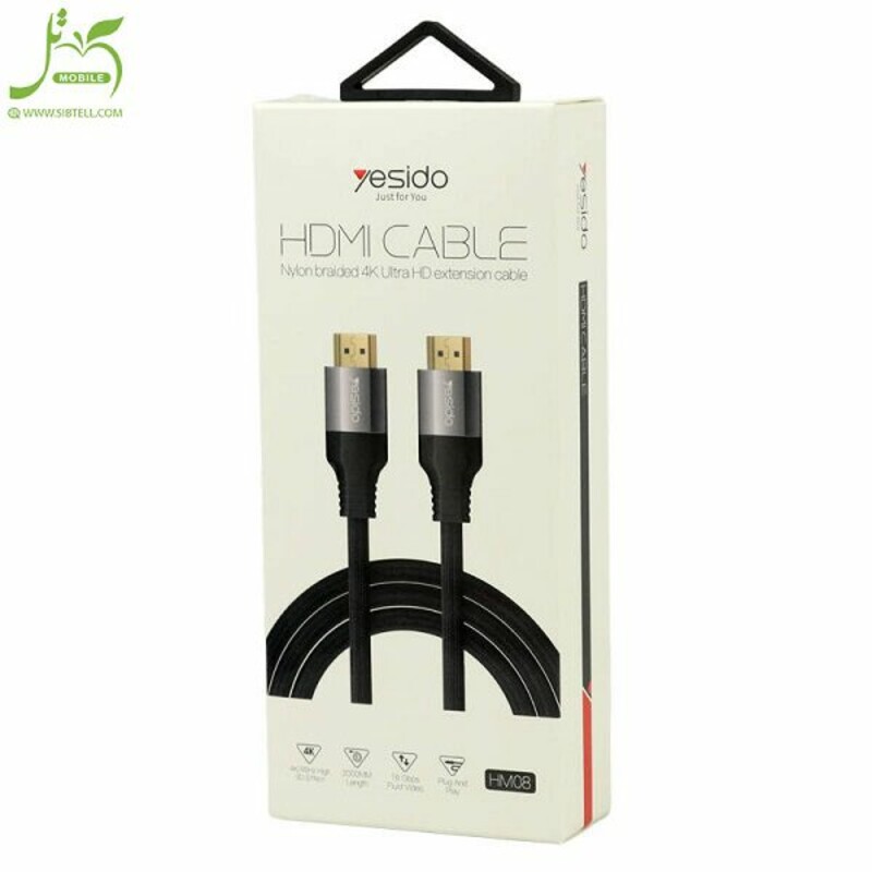 کابل HDMI یسیدو مدل4K HM08 طول 2 متر