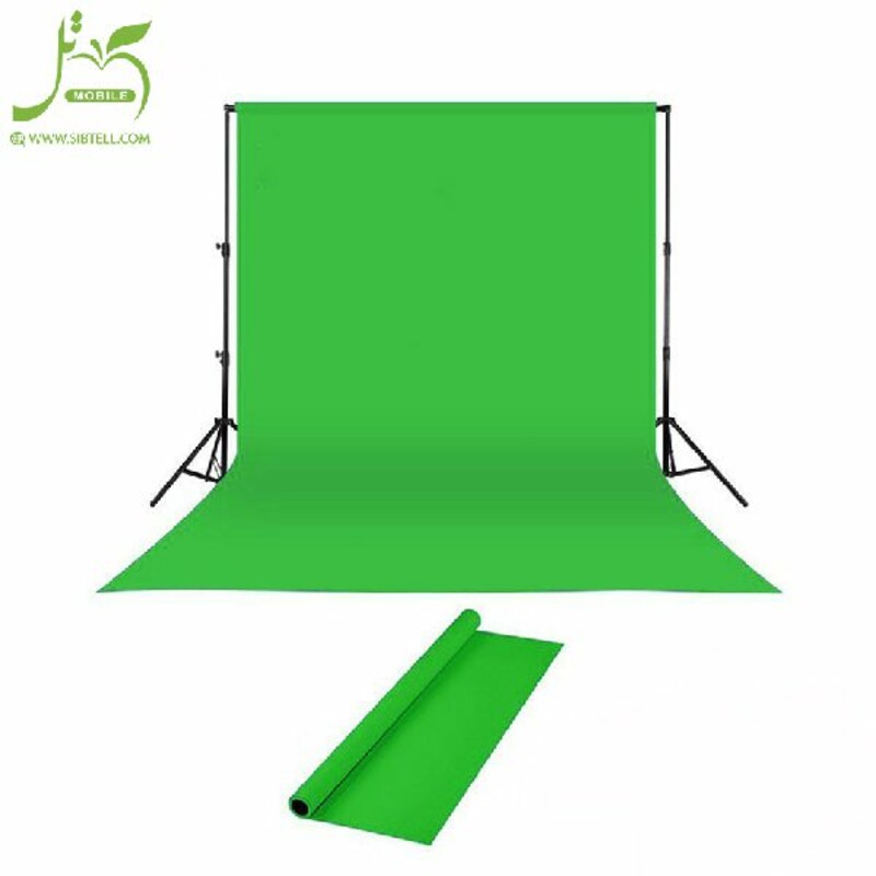 پرده سبز 2x3 لوله پلاستیکی (فون مخمل)