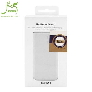 پاوربانک 10000 میلی آمپر ساعت 25 وات سامسونگ مدل EB-P3400 اورجینال  (گارانتی شش ماهه شرکتی)