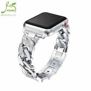 بند-اپل-واچ-کارتیر-تک-ردیف-نگین-دار-Apple-watch-band