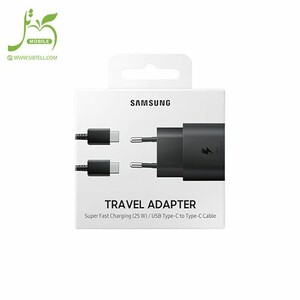 شارژر دیواری فست و PD تک پورت SAMSUNG Type-C با ( 6 ماه گارانتی ) مدل EP-TA800 25W به همراه کابل شارژ Type-C