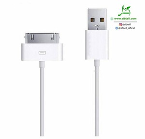 کابل شارژ تبدیل USB به ۳۰پین مناسب برای iPod، iPhone،iPad