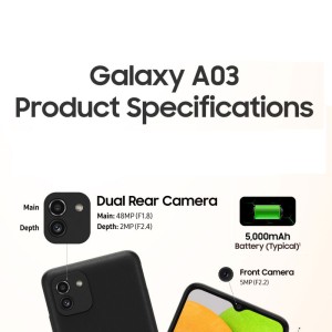 گوشی موبایل سامسونگ مدل Galaxy A03 ظرفیت 64 گیگابایت