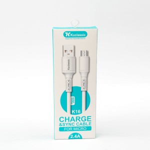 کابل شارژ میکرو کوکلایسیک مدل Kuclassic Micro USB K16