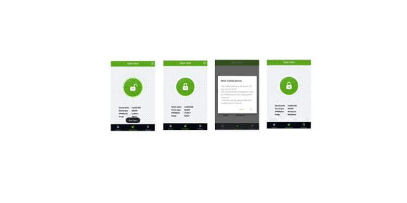 باز کردن درب از طریق APP