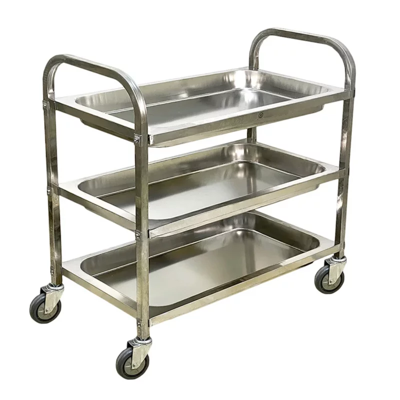 ترولی تمام استیل سه طبقه مدل 613