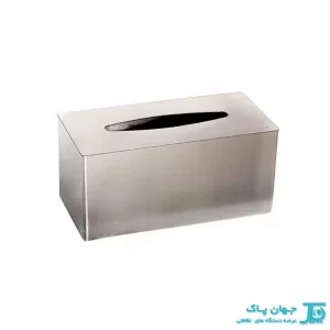 خرید مخزن دستمال رومیزی چهارگوش مدل M2001 - استیل