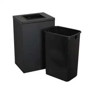 سطل زباله 20 لیتری دریچه بالا چهارگوش مدل 720 رنگ مشکی