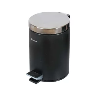سطل زباله 5 لیتری پدال دار مدل Brasiana رنگ مشکی