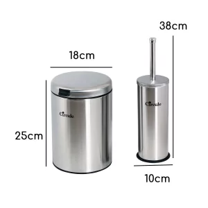ابعاد سطل زباله و برس دیواری مدل CE380