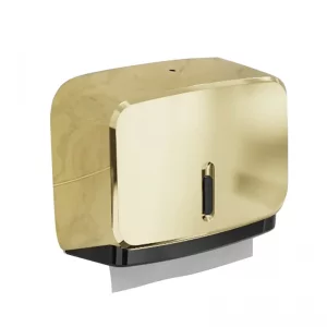 جا دستمال کاغذی دیواری Z-Fold رنگ طلایی