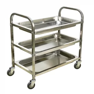 ترولی تمام استیل سه طبقه مدل 613