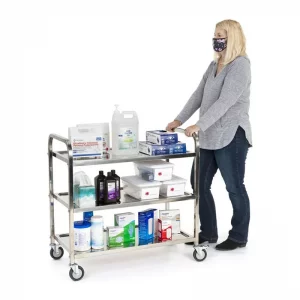 کاربرد ترولی سه طبقه استیل مدل 623