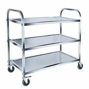 ترولی سه طبقه استیل مدل 623