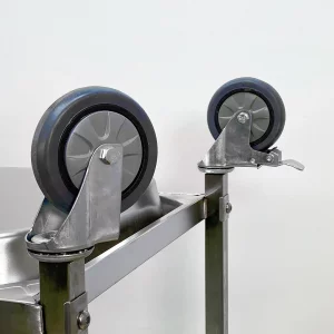 چرخ های مقاوم ترولی حمل غذا استیل گود مدل 612