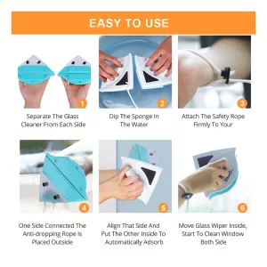 کاربرد شیشه پاک کن مغناطیسی مدل G6