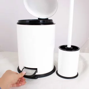 ویژگی های سطل زباله و برس دیواری مدل CE380 رنگ سفید