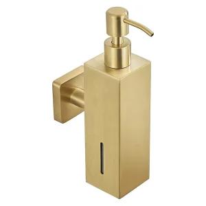 جا صابونی دیواری چهارگوش Q520 رنگ طلایی