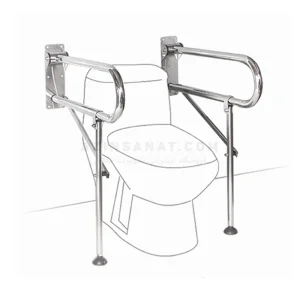 دستگیره استیل تاشو پایه دار TSF-S-75-G