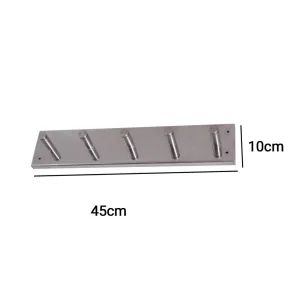 ابعاد رخت آویز ۵ شاخه J150 استیل