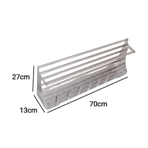 ابعاد رخت آویز دیواری ثابت J750 استیل