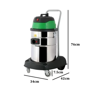 ابعاد جاروبرقی صنعتی تک موتور 301 Green