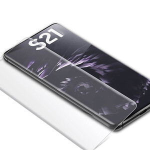 محافظ صفحه نمایش یووی لایت مدل ULV مناسب برای گوشی موبایل سامسونگ Galaxy S21 Ultra