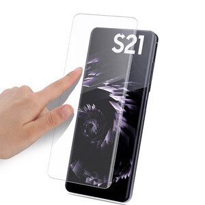 محافظ صفحه نمایش یووی لایت مدل ULV مناسب برای گوشی موبایل سامسونگ Galaxy S21 Ultra