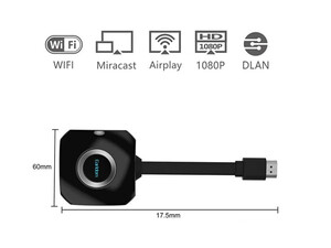 خرید دانگل اچ دی ام آی تلویزیون وای فای ارلدم EARLDOM Wireless Wifi Display Dongle W6 Plus