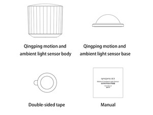 خرید سنسور حرکت و نور محیطی شیائومیXiaomi CGPR1 Qingping Motion&Ambient Light Sensor