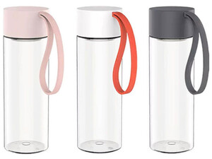 بطری آب شیشه ای قابل حمل شیائومی Xiaomi SJ010301 480ML Crystal Water Bottle BPA Free