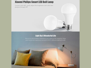 لامپ LED هوشمند شیائومی  Xiaomi Philips Zhirui Smart LED Bulb E27