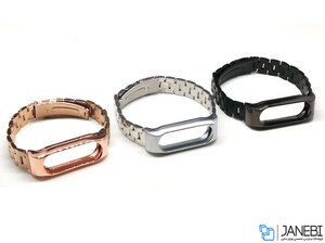 بند فلزی دستبند شیائومی Xiaomi Metal Mi Band 2 Metal Strap