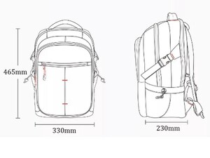 کوله پشتی و کیف مسافرتی 15 اینچی شیائومی با ظرفیت 25 لیتر Xiaomi UREVO 15 inch backpack 25 liter