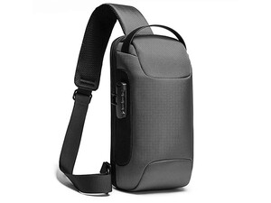 خرید کوله تک بند ضد سرقت بانگه دارای پورت شارژ BANGE 22085 Oxford Cloth Sling Chest Bag USB External Charging Port