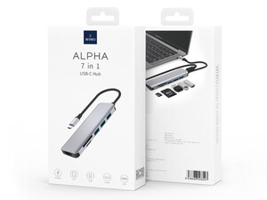 هاب تایپ سی 7 پورت مک بوک ویوو WiWU Type C Usb C Adapter 7 in 1 For Macbook Alpha 731 HC