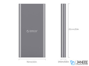 پاوربانک تایپ سی اوریکو Orico T1 10000mAh Power Bank