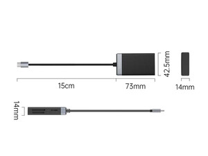 فروش رم ریدر تایپ سی اوریکو Orico CL4T-C3 USB-C to SD Card Reader