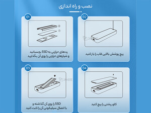 خرید باکس M.2 NVMe NGFF SSD اوریکو ORICO FV25C3-G2 USB3.2 Gen2 Type-C M.2 NVMe/NGFF SSD Enclosure