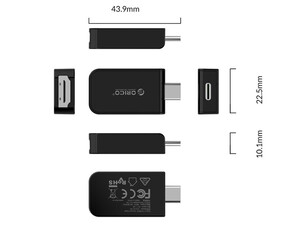 مبدل تایپ سی به اچ دی ام آی اوریکو ORICO CLH-X1-60 Type-C to HDMI Video Adapter