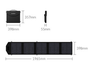 کیفیت شارژر خورشیدی تاشو اوریکو ORICO-SCP2-100 Foldable Solar Panel Charger(100W)