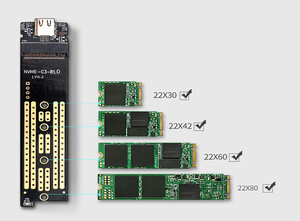 فروش باکس هارد درایو M.2 NVMe اوریکو ORICO-M2PAC3-G20 USB3.2 20Gbps M.2 NVMe SSD Enclosure