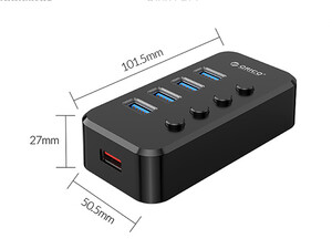 خرید هاب یو اس بی 4 پورت اوریکو ORICO SWU3-4A 4Port USB Hub