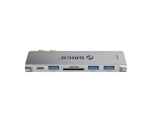 خرید هاب آداپتور تایپ سی اوریکو ORICO 2CT-6TS 6-in-1 Type-C Hub Multifunctional Docking