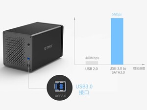 باکس هارد درایو 2.5 اینچی اوریکو ORICO NS400RU3 4 Bay USB3.0 Hard Drive Dock with Raid