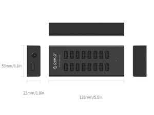 هاب یو اس بی 16 پورت اوریکو ORICO H1613-U2 16 Port USB2.0 HUB