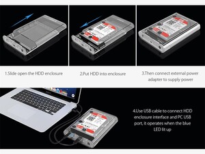 باکس هارد اینترنال به اکسترنال اوریکو Orico 3139C3 3.5 inch USB3.0 Hard Drive Enclosure