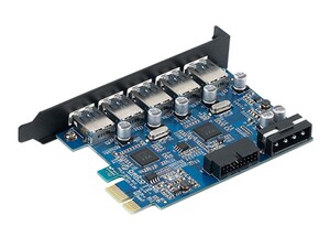 هاب پنج پورت اینترنال USB 3.0 اوریکو ORICO PVU3-5O2I 5 Port USB3.0 PCI-E Expansion Card with Dual Chip